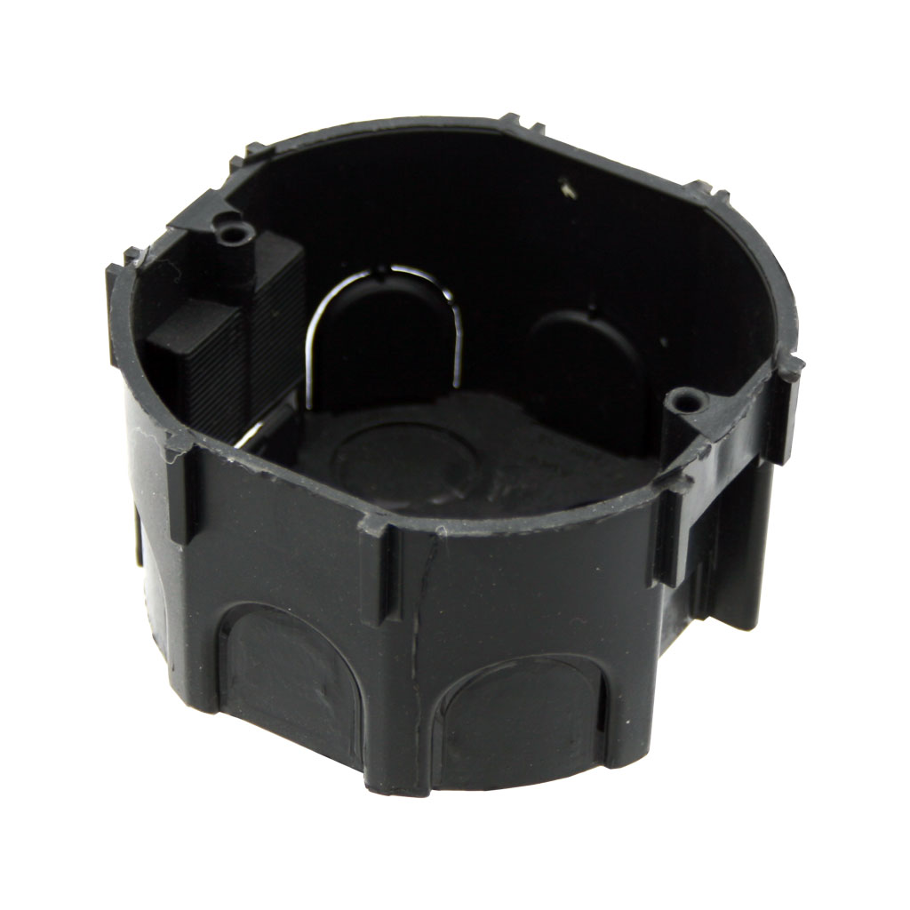 Κουτί Διακοπτών Συνδεόμενo Frame d7.5h4.1cm Μαύρο Πλαστικό 400V