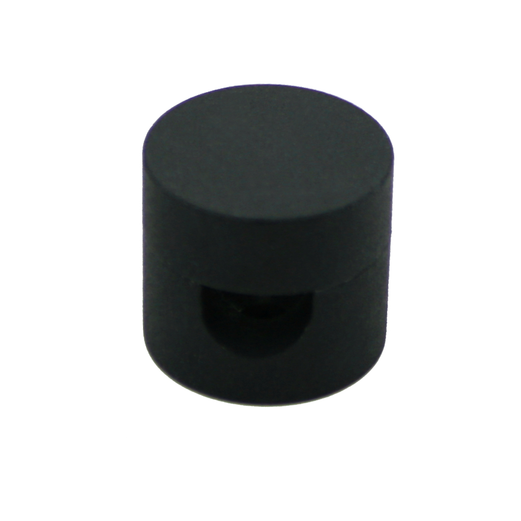 Cable Clip Black For Cable Cross Section up to 9mm² 3X1.5mm² With Screw & Wall Plug d1.96h1.77cm