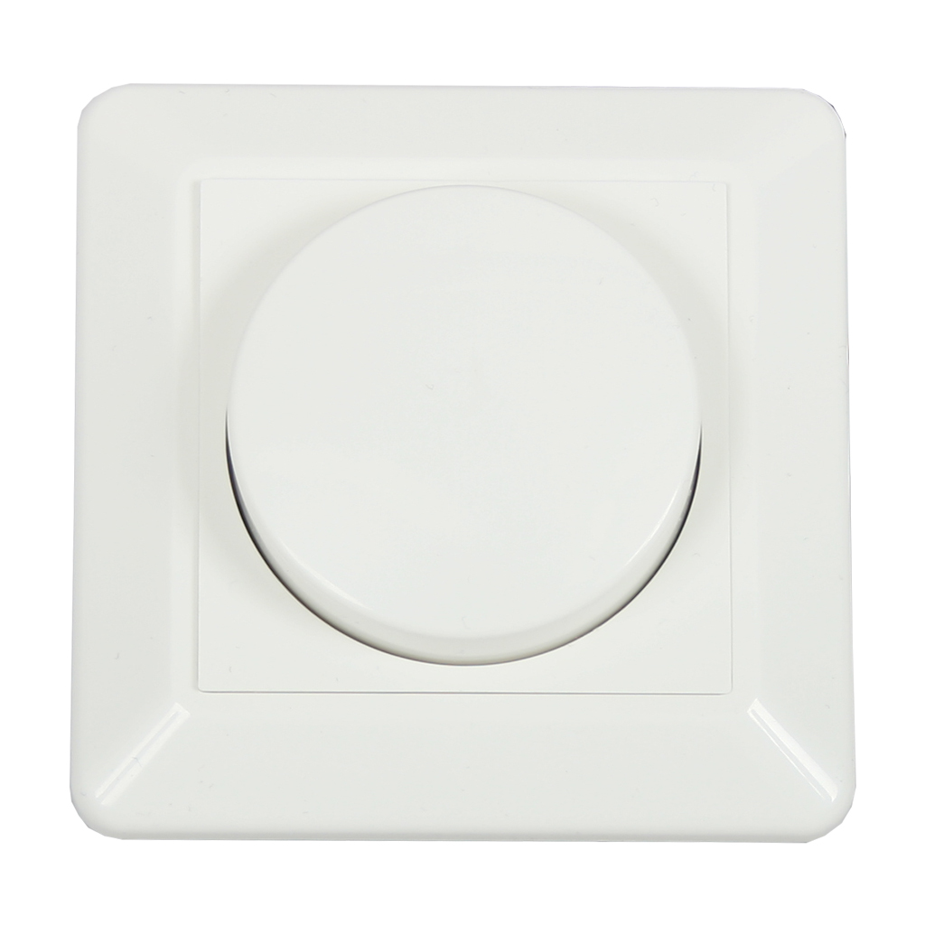 Πλακίδιο και πλαίσιο Λευκό για Dimmer Led RAL9010