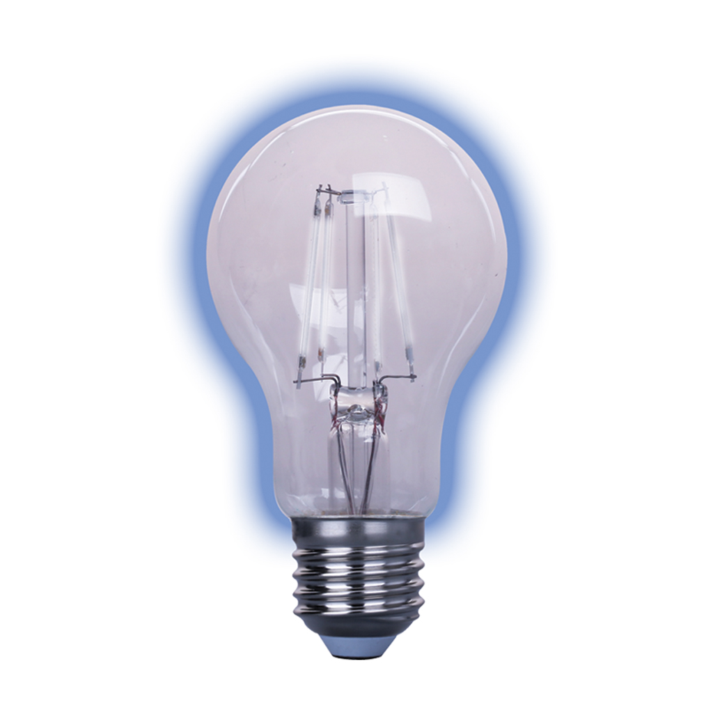 Λαμπτήρας Band Led Filamnent A60 E27 6W  Μπλέ d6h10.6cm 230V