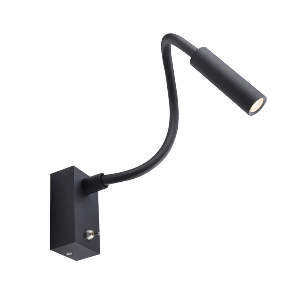 Wall fitting SNAKE 1x3W 220V Black@