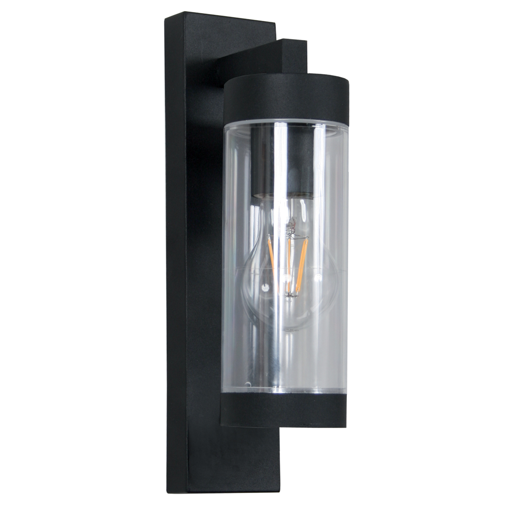 Επίτοιχο Φωτιστικό Old E27 IP44 Μαύρο Max 40W h31w7.6d13cm