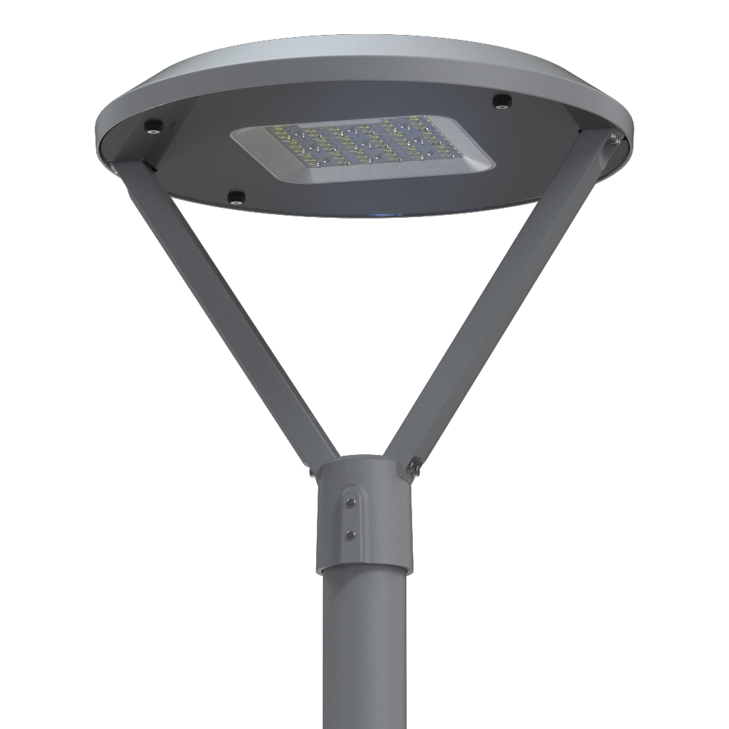 Pole Top Led Evo Band 60W 4000K IP65 Dark Grey Ral7016 ≥10KV St316 Screws 100-240VAC d50cm