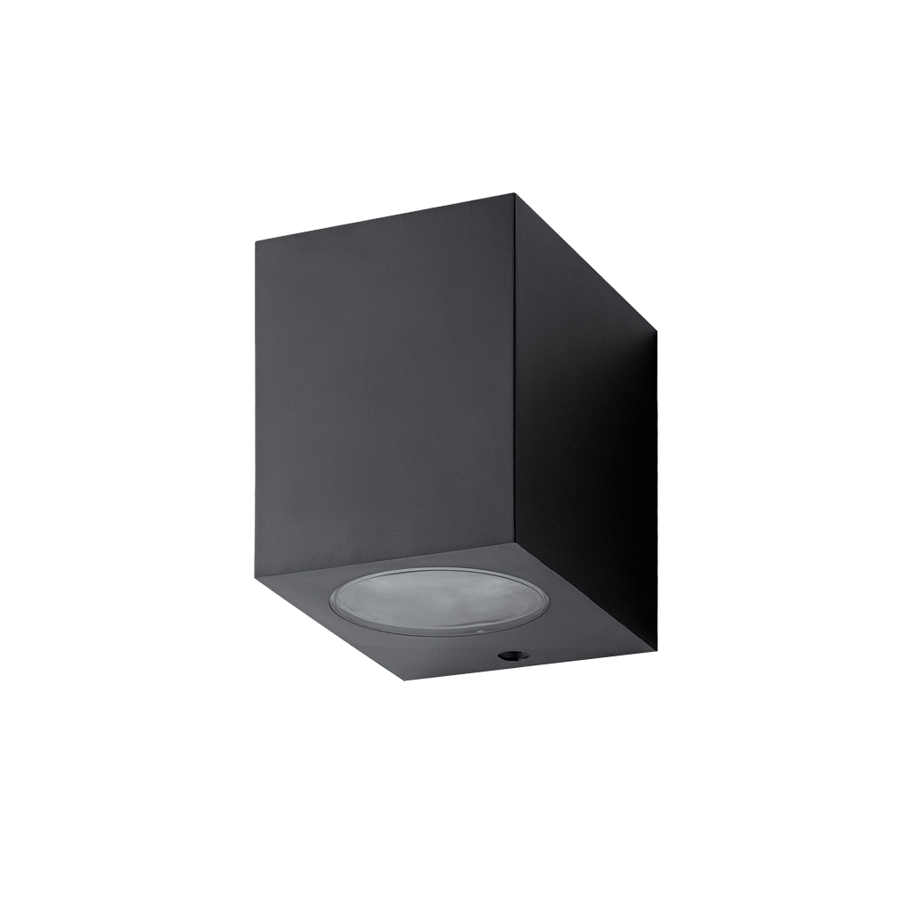 Επίτοιχο Φωτιστικό Matrix Μαύρο IP44 GU10 7W h9w7d9.2cm Seaside Class ABS,PC