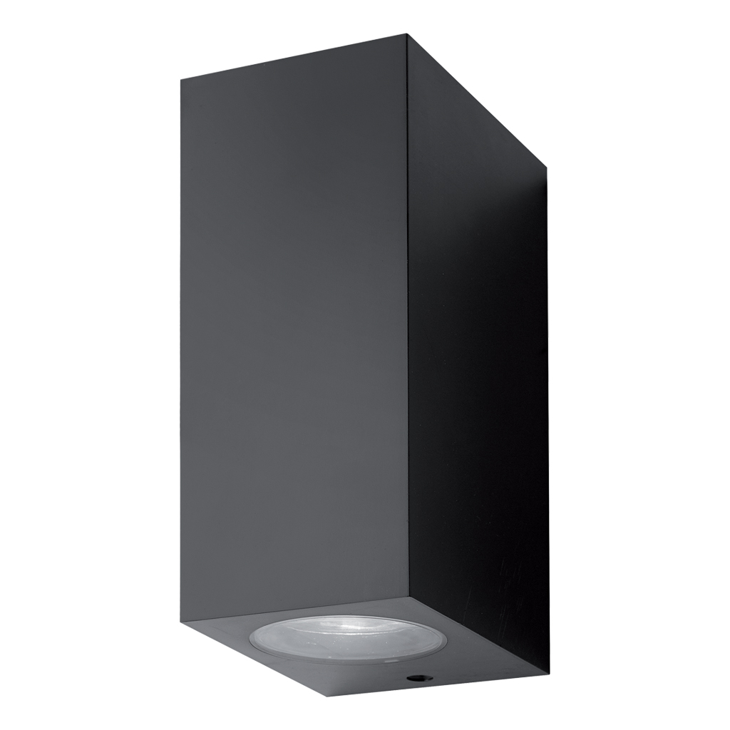 Επίτοιχο Φωτιστικό Matrix Μαύρο IP44 2xGU10 2x7W h16w7d9.2cm Seaside Class ABS,PC
