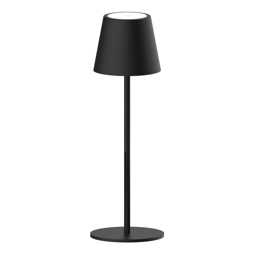 Επιτραπέζιο Zen 3.5W IP54 Μαύρο 3000K/4000K/6500K 3CCT change 2200mAh h36.5d11cm base 11cm Dim USB-C