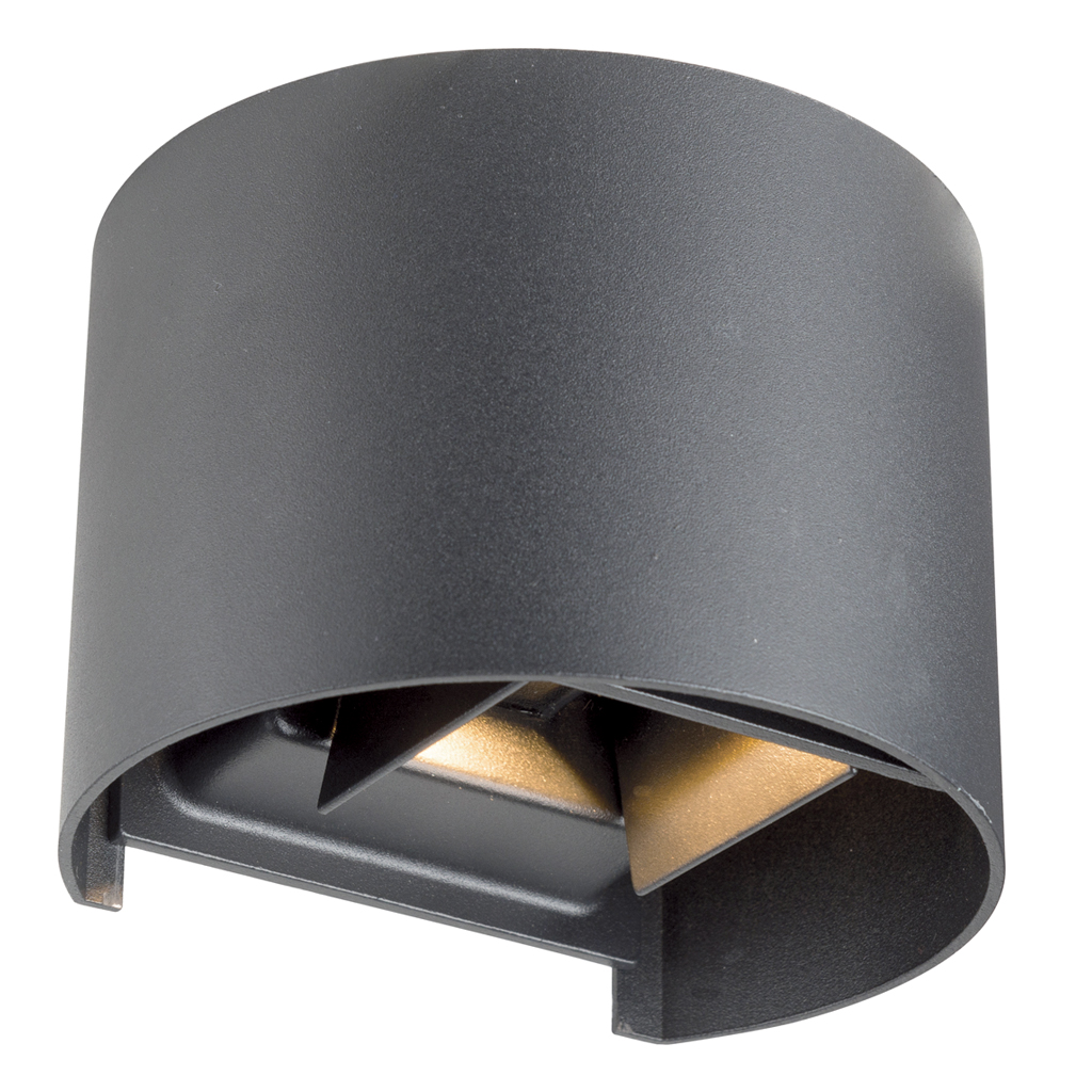 Επίτοιχο Στεγανό Φωτιστικό Gap Ανθρακί IP44 2X4W 3000K 0-110⁰,Αλουμινίου