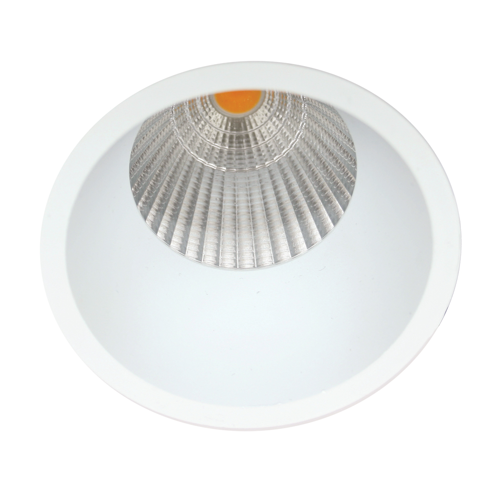 Χωνευτό Σποτ Dart Λευκό Sandy 12W 4000K 24° IP44  CRI>90 200-320mA 34-39V LED Dia75*H100mm@@
