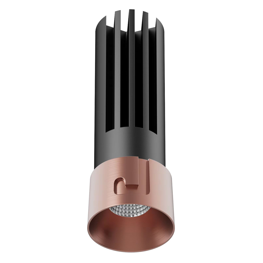 Χωνευτό Φωτιστικό Tera Copper Gold (Electroplated) 6W 3000K 24° CRI>90 150mA 30V  d2.6*h8cm 5έτη εγ