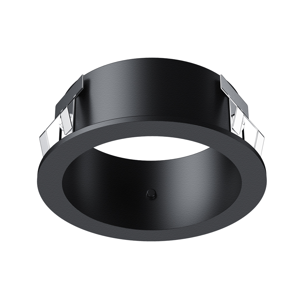 Trim Πλαίσιο Tera Μαύρο (Sandy) d3.9h1.7cm (για 6W Φωτιστικό)