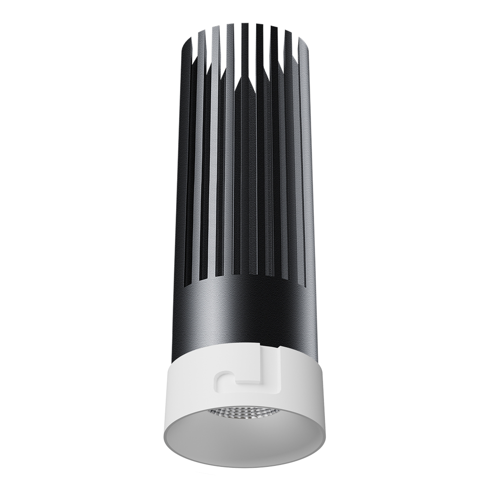Χωνευτό Φωτιστικό Tera Λευκό 10W 3000K 36° CRI>90 250mA 36V  d3*h9cm Bridgelux Chip 5έτη εγγύηση