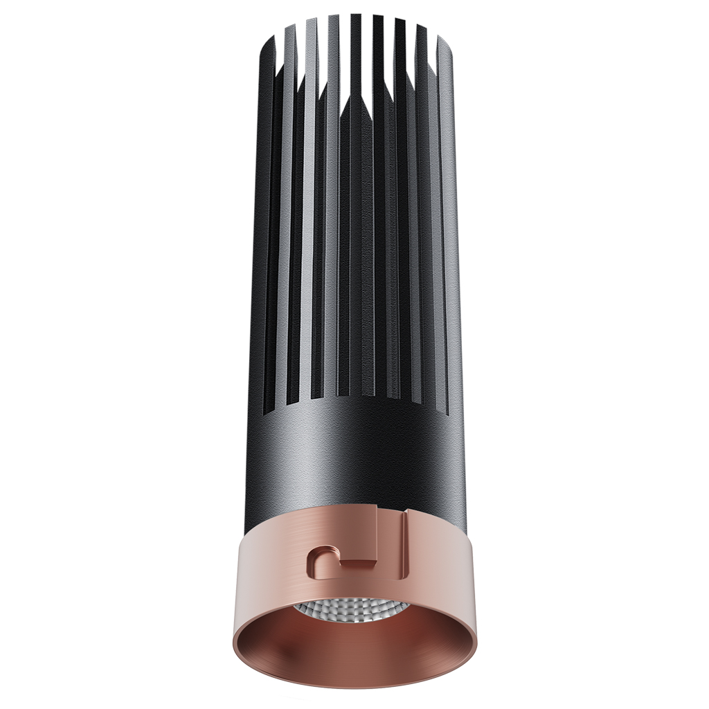Χωνευτό Tera Copper Gold (Electroplated) 10W 3000K 36° CRI>90 250mA 36V  d3*h9cm Bridgelux 5έτη εγγύ