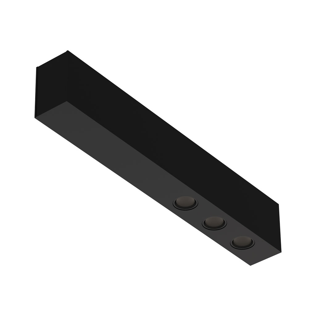 Φωτιστικό Οροφής Blend 4 Μαύρο Led 15W 2700K CRI>90 36° l26.5w3h4.5cm 230V 5έτηΕγγύηση BridgeluxChip
