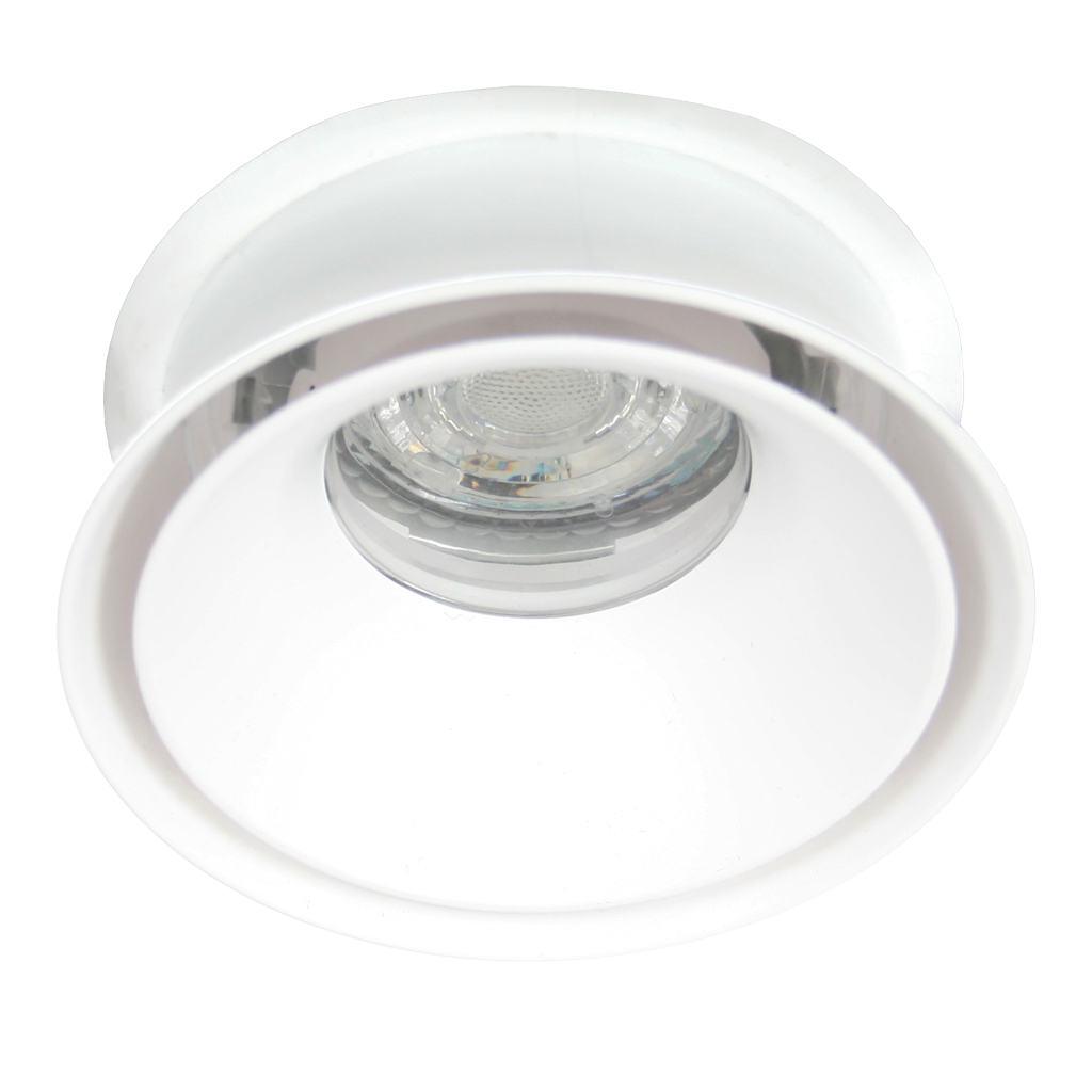Χωνευτό Φωτιστικό Noir GU10 Λευκό IP44 PC Φ86x53mm Seaside class