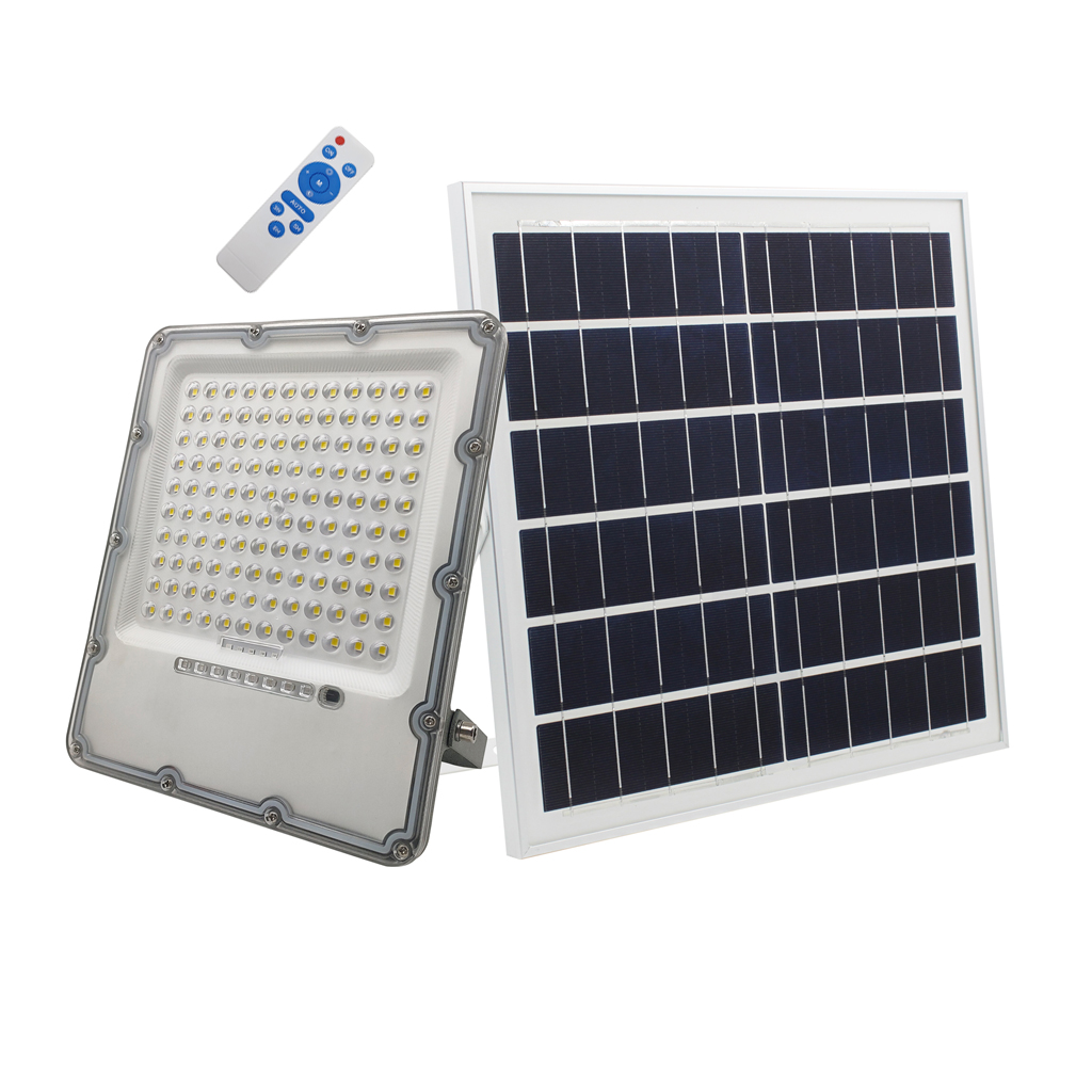Ηλιακός προβολέας Ανθρακί Led Band 70W 3000K 5m Καλώδio 18W Panel 15Ah Μπαταρία 2900lm h27d22d4.2cm