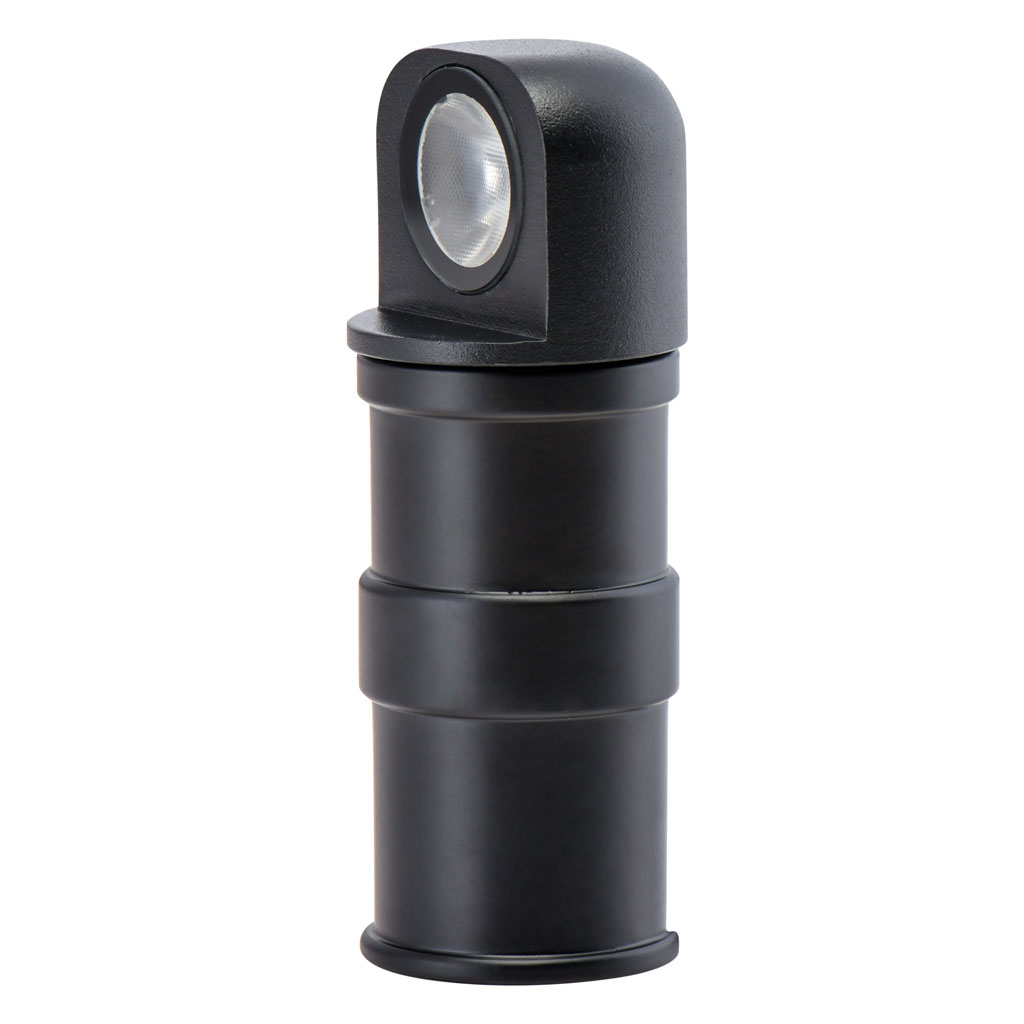 Χωνευτό Φωτιστικό Εδάφους Nemo Μαύρο 3W 24VDC 15° 3000K IP67 d4h11.6cm 0.5m 2x1mm² H05RN-F Alu