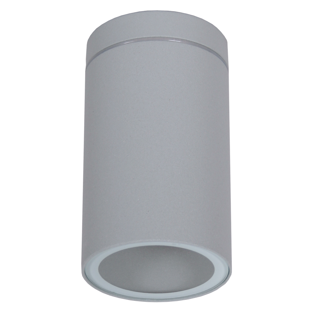 Ceiling Light Tubo GU10 IP54 Silver(Sandy) Max 10W Aluminium d6h10.8cm