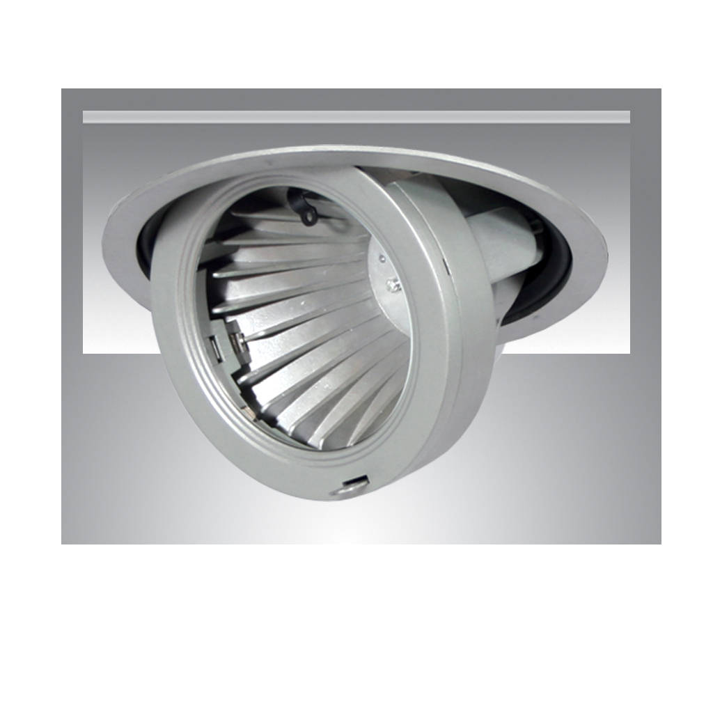 Χωνευτό σποτ Zoom Led 1880 Ασημί@