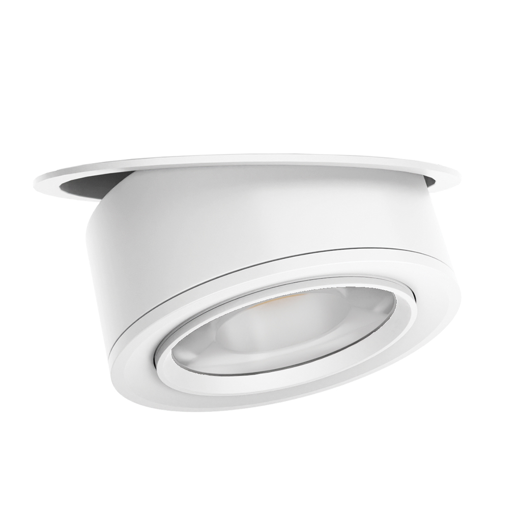Recessed Rotating Downlight Mira 15W 3000K 15-45° CRI>90 White 5yrs Warranty 33-35V,135-350mA