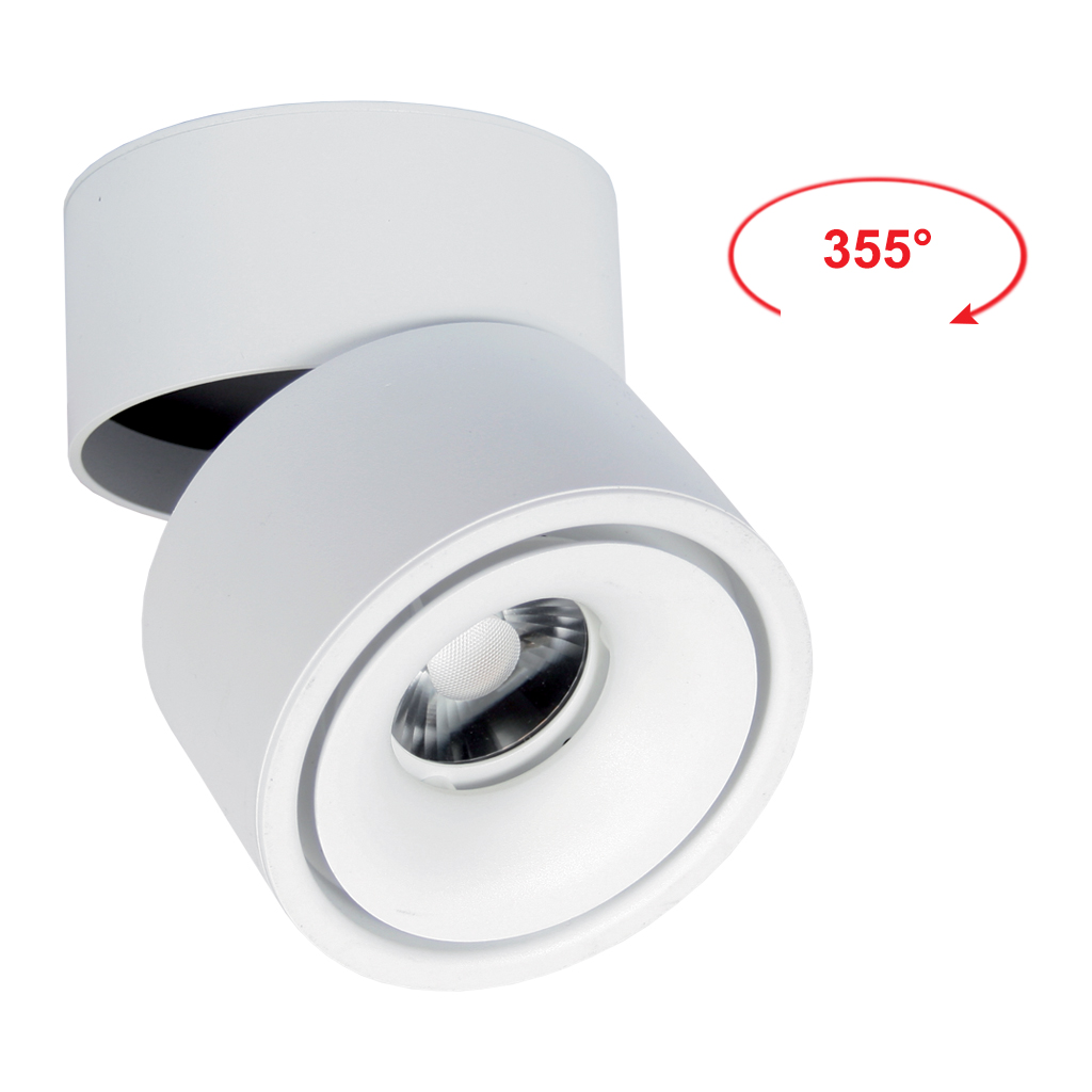 Φωτιστικό Led Fila 11W Λευκό(Sandy) 3000K 24° CRI>90 d10h10.1cm 85-260V
