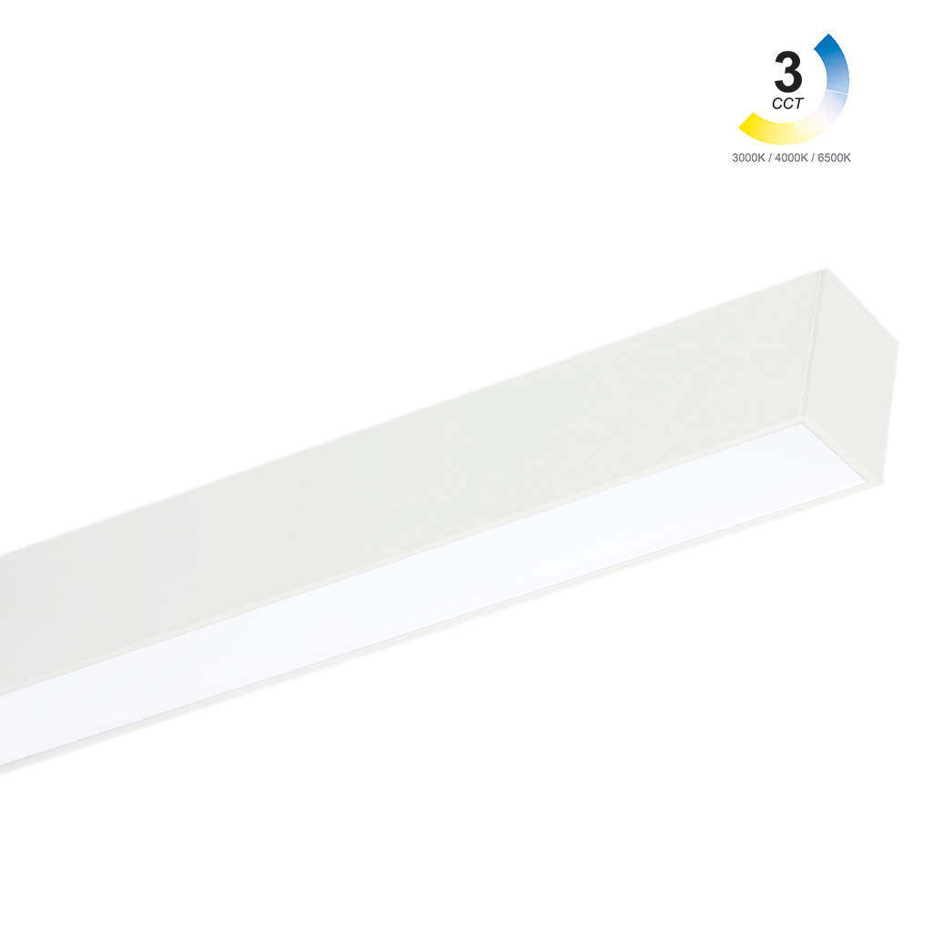 Εξωτερικό Φωτιστικό Leon Λευκό Led 90*5*7.5cm 24W 3CCT Change 3000/4000/6500Κ,110°,5έτη εγγύη, 650mA