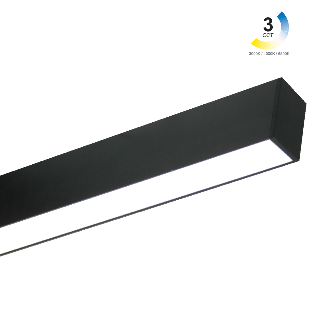 Εξωτερικό Φωτιστικό Leon Μαύρο Led 90*5*7.5cm 24W 3CCT Change 3000/4000/6500Κ,110°,5έτη εγγύησ,650mA
