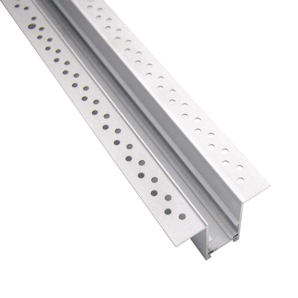 Μαγνητική Ράγα Χωνευτή Trimless 1m Λευκή 52.25x68mm Με Τάπες