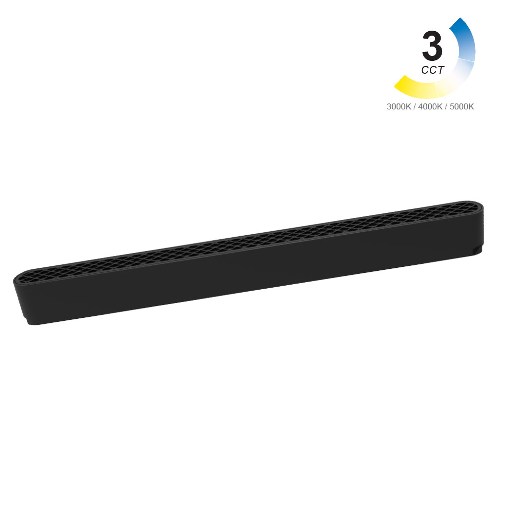 Γραμμικό Φωτιστικό Varrio 3 Μαύρο 16W CCT3 3000-4000-5000K Tuya Wifi 60° CRI>90  l33d2.5h3.15cm,40V