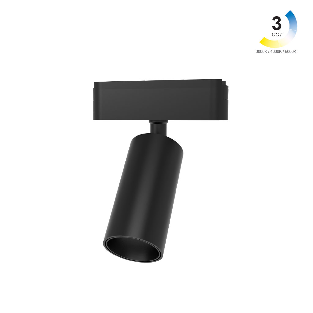 Κινητό Φωτιστικό Varrio 6  Μαύρο 12W CCT3 3000-4000-5000K Wifi 24° CRI>90  l11.4d4.5h13.6cm,40V