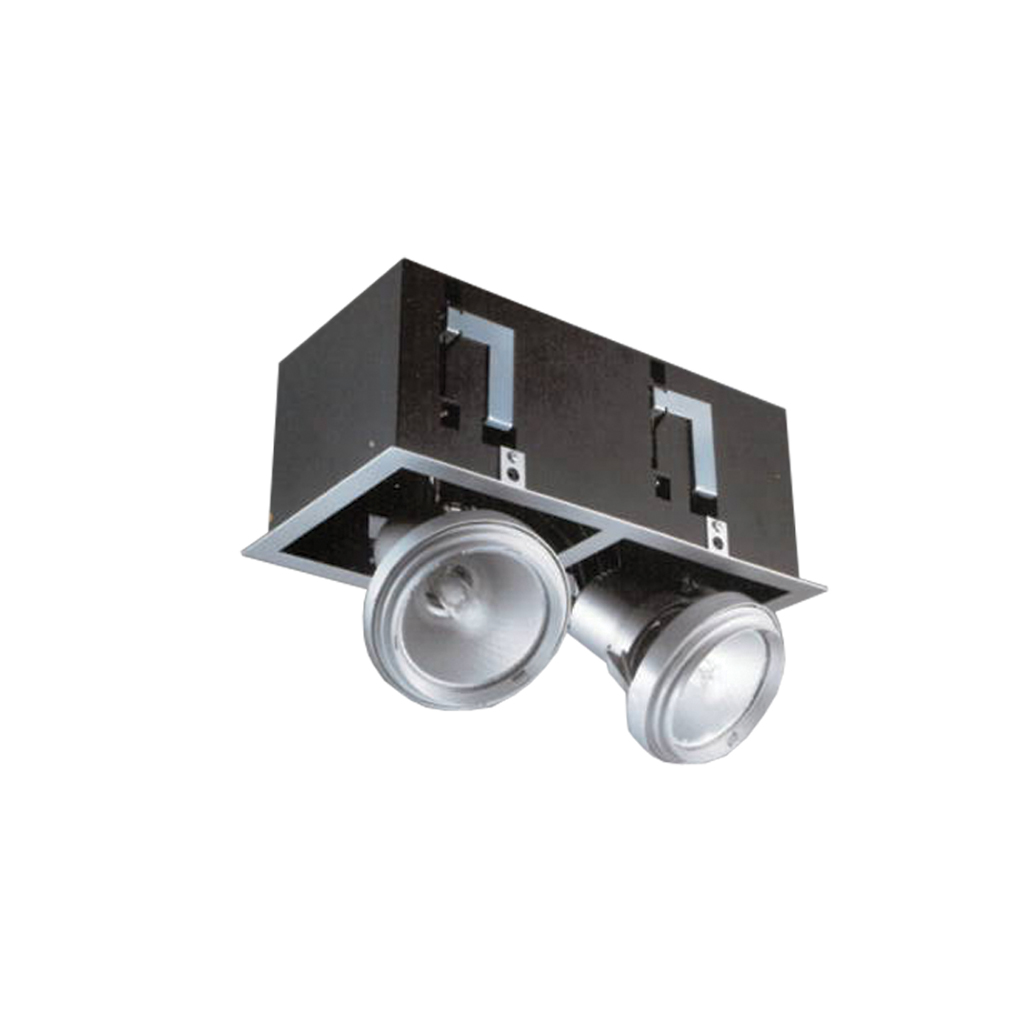 Φωτιστικό χωνευτό HQI 2x150W Ασημί XF-002 AB