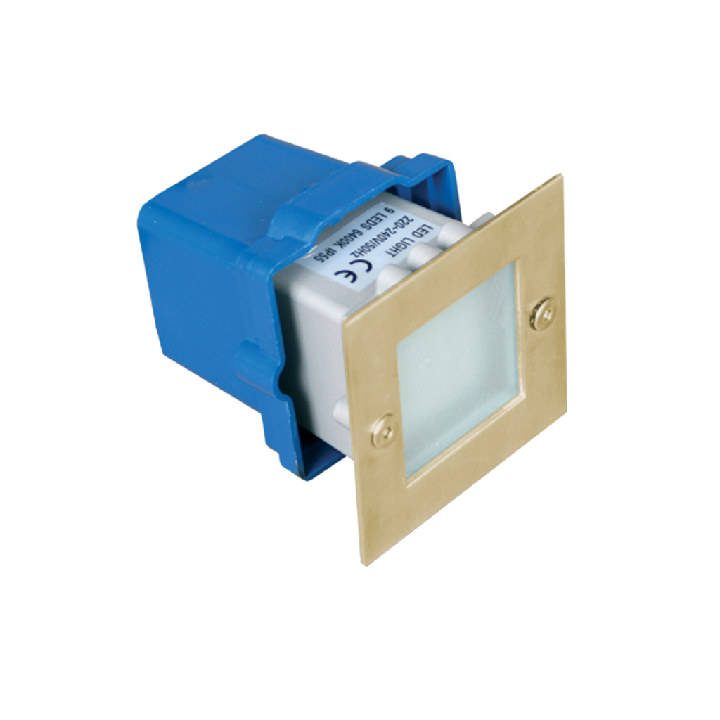 Χωνευτό φωτιστικό Inox 9 Led Μπλε HF-3111A HOF