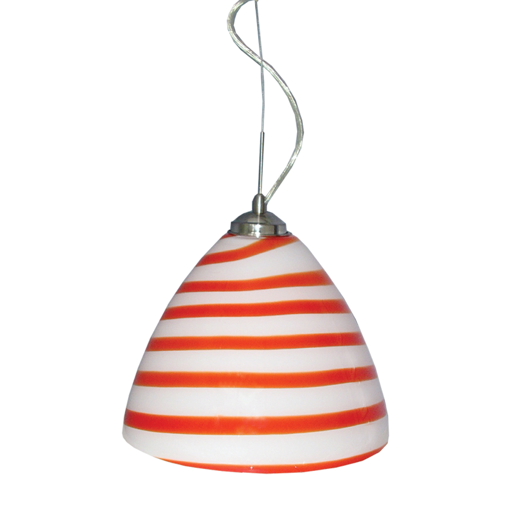 FLO Μονόφωτο (λευκό με κόκκινο) Φ30-h.38cm