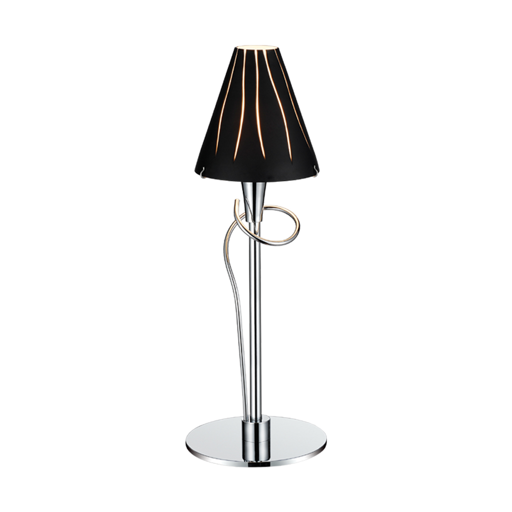 Επιτραπέζιο Φωτιστικό LUNA BLACK 1xG9  (d.14-h.40cm)