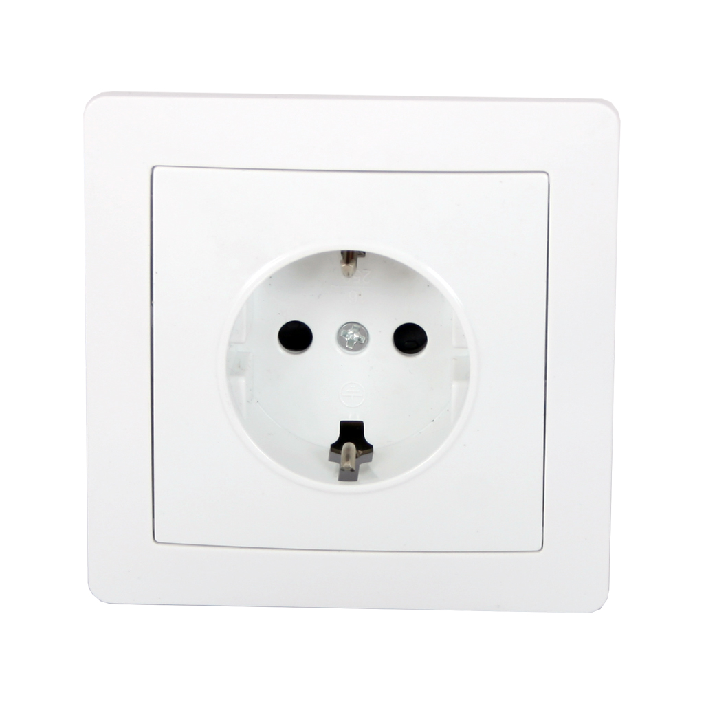 Πρίζα Σούκο Χωνευτή με Προστασία Παίδων16Α.Electropack Συσκευασία Blister Πιστοποίηση ΗΜΡΡ/03171