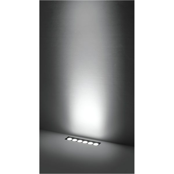 Χωνευτό Φωτιστικό Εδάφους Hydrofloor Linear Led Black 10W 45° 3000K 230V IP67 - Image 2