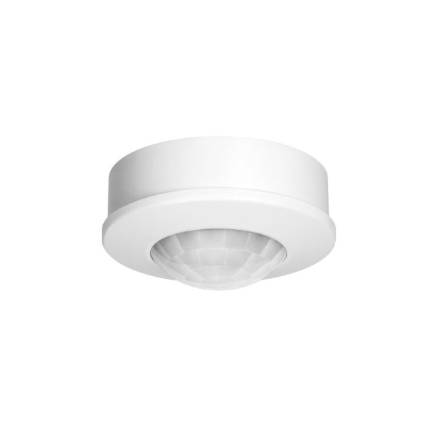 Ανιχνευτής Κίνησης Οροφής Λευκός Orno 360° IP20 600W Led Με Ρύθμιση Lux& Χρόνου,Max8m,d8h2.1cm - Image 2