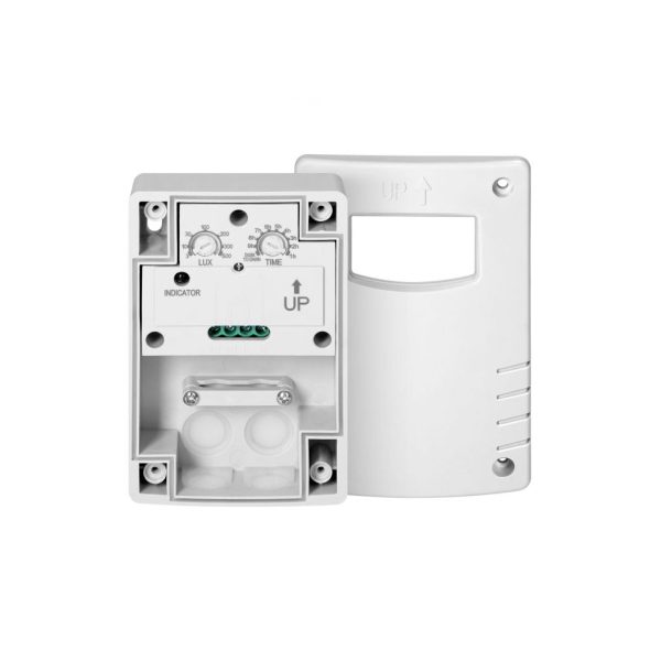 Wall Mounted Twilight Sensor Grey Orno 360° IP44 300W Led With Lux&Time Adjustment,w7d4h10.8cm - Image 3