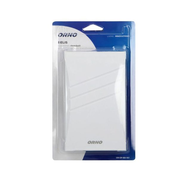 Doorbell 2 Tones(Ding-Dong) Electromechanical,White,Orno,80db,w10.6h17d5cm IP20 230V With Transformer 8V - Image 2