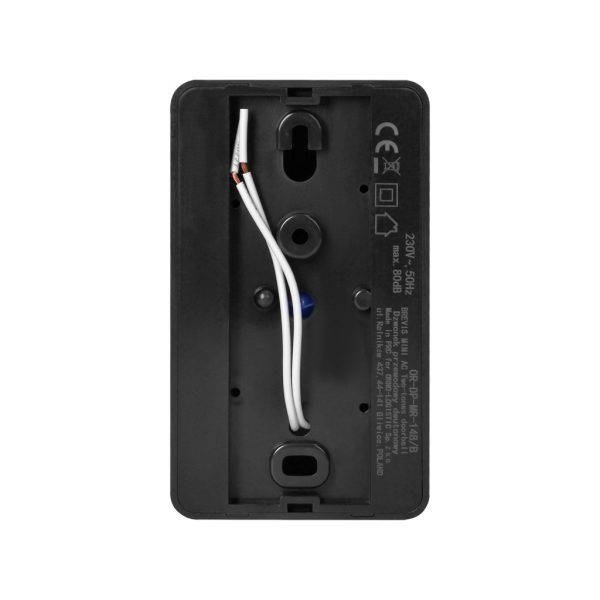 Mini Κουδούνι (Ding-Dong) Ηλεκτρομηχανικό,Μαύρο,Orno,80db,w7h12d3.8cm IP20 230V - Image 3