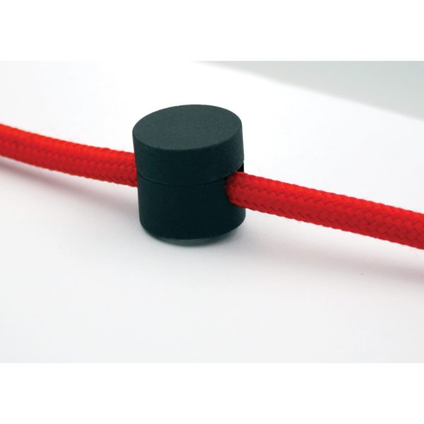 Cable Clip Black For Cable Cross Section up to 9mm² 3X1.5mm² With Screw & Wall Plug d1.96h1.77cm - Image 2