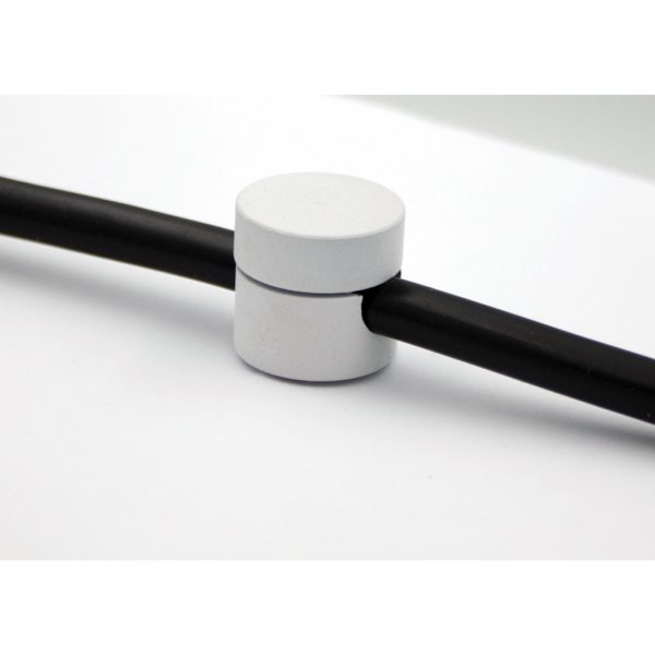 Cable Clip White For Cable Cross Section up to 9mm² 3X1.5mm² With Screw & Wall Plug d1.96h1.77cm - Image 2