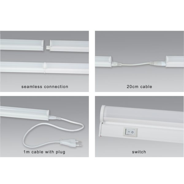 Φωτιστικό T5 Led 14W 4000K 90cm με καλώδιο 18cm - Image 2