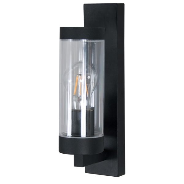 Επίτοιχο Φωτιστικό Old E27 IP44 Μαύρο Max 40W h31w7.6d13cm - Image 2