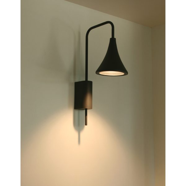 Επίτοιχο Φωτιστικό Kika Ανθρακί E27 IP65 h55l34d9cm 220-240V max40W - Image 2