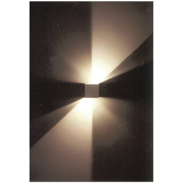 Επίτοιχο Φωτιστικό Box Alu IP54 2x3W 3000K@ - Image 2