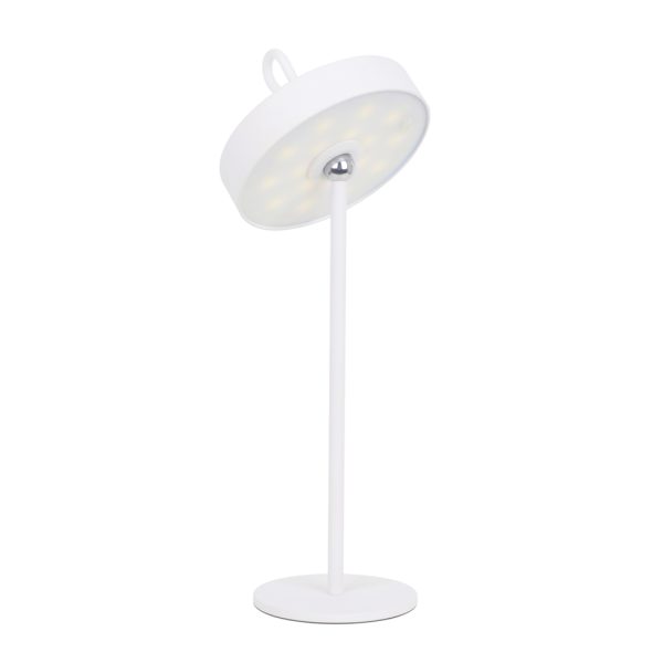 Επιτραπέζιο Κινητό Φωτιστικό Ginko 3W IP54 Λευκό(Sandy) 3000K 4000mAh h35d12.8cm base 10cm Dim USB-C - Image 2