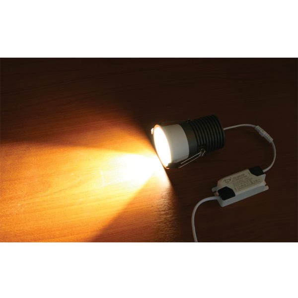 Χωνευτό Σποτ Dart Λευκό Sandy 12W 4000K 24° IP44  CRI>90 200-320mA 34-39V LED Dia75*H100mm@@ - Image 3