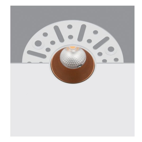 Χωνευτό Φωτιστικό Tera Copper Gold (Electroplated) 6W 3000K 24° CRI>90 150mA 30V  d2.6*h8cm 5έτη εγ - Image 3