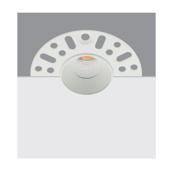 Χωνευτό Φωτιστικό Tera Λευκό 6W 2700K 24° CRI>90 150mA 30V  d2.6*h8cm 5έτη εγγύηση (Sandy) - Image 3