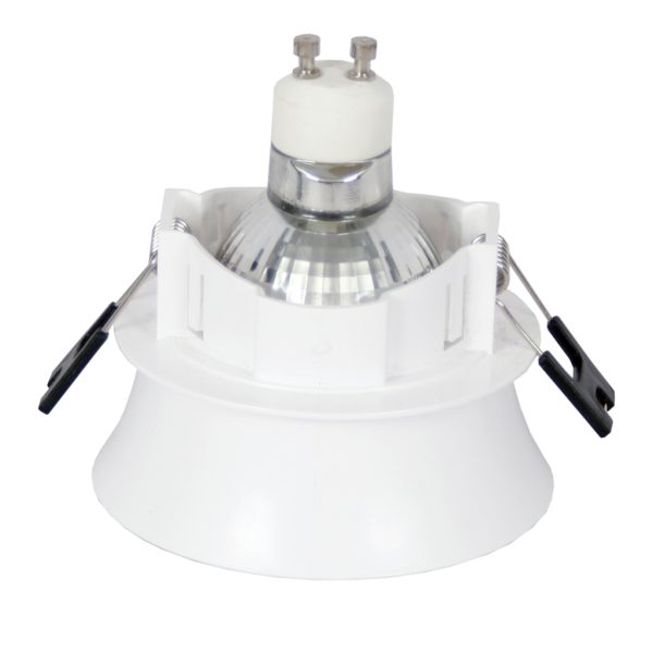 RECESSED DOWNLIGHT NOIR GU10 WHITE IP44 PC Φ86Χ53mm SEASIDE CLASS WITH CLEAR DIFFUSER - Image 2